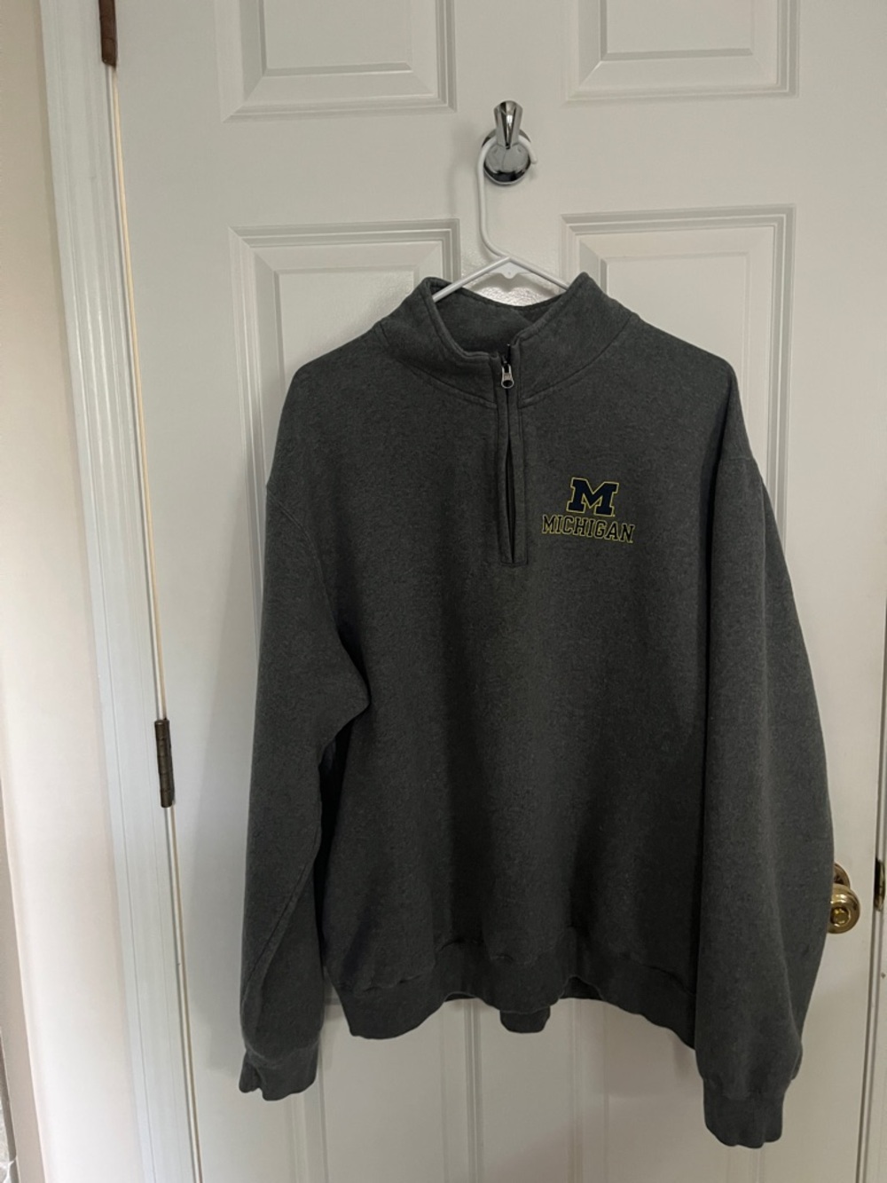 Gear For Sports Dark Gray Michigan Half-Zip Pullover Sweatshirt